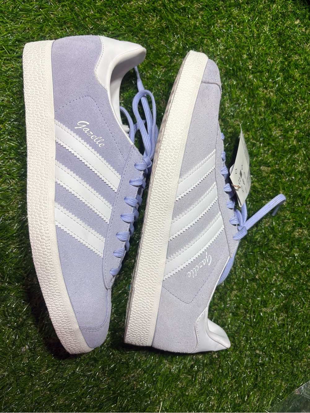 adidas Gazelle Lavender and White Women's Sneakers